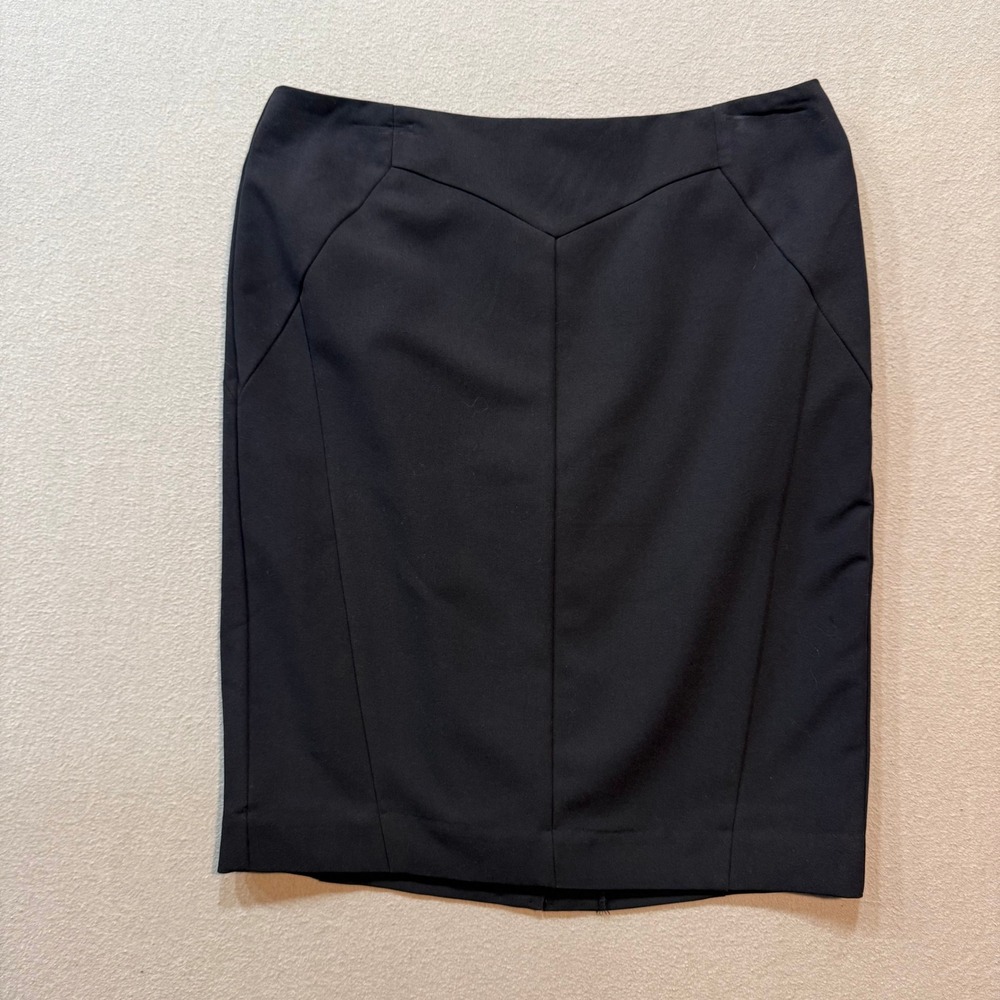 Worthington‎ Career Professional Pencil Straight Lined Gray Skirt Women 8